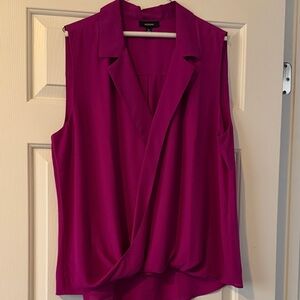 Alfani Women's Fuchsia Sleeveless Blouse